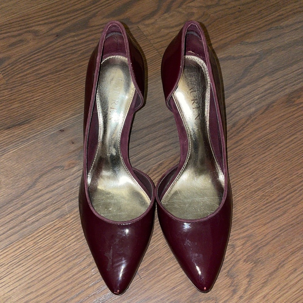 Lauren by Ralph Lauren burgundy heels size 7